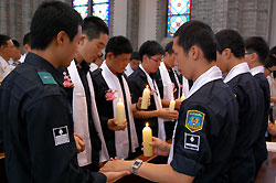 서울 경찰사목위, 세례식